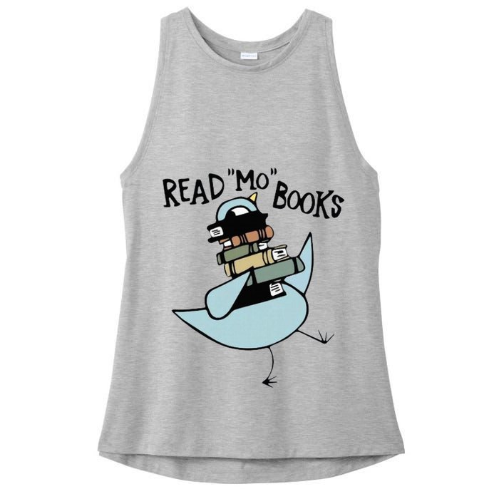 Read Mo Books Pigeon Library Reading Books Reader 2024 Ladies PosiCharge Tri-Blend Wicking Tank