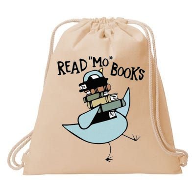 Read Mo Books Pigeon Library Reading Books Reader 2024 Drawstring Bag