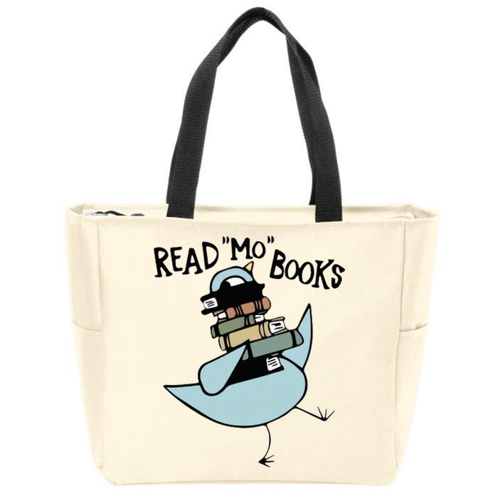 Read Mo Books Pigeon Library Reading Books Reader 2024 Zip Tote Bag