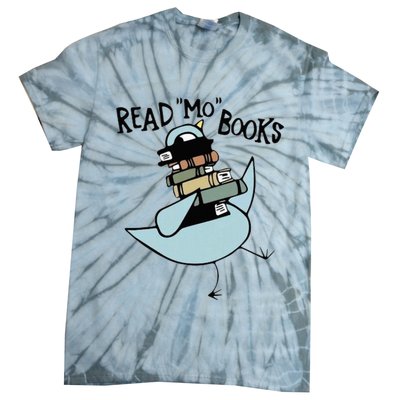 Read Mo Books Pigeon Library Reading Books Reader 2024 Tie-Dye T-Shirt