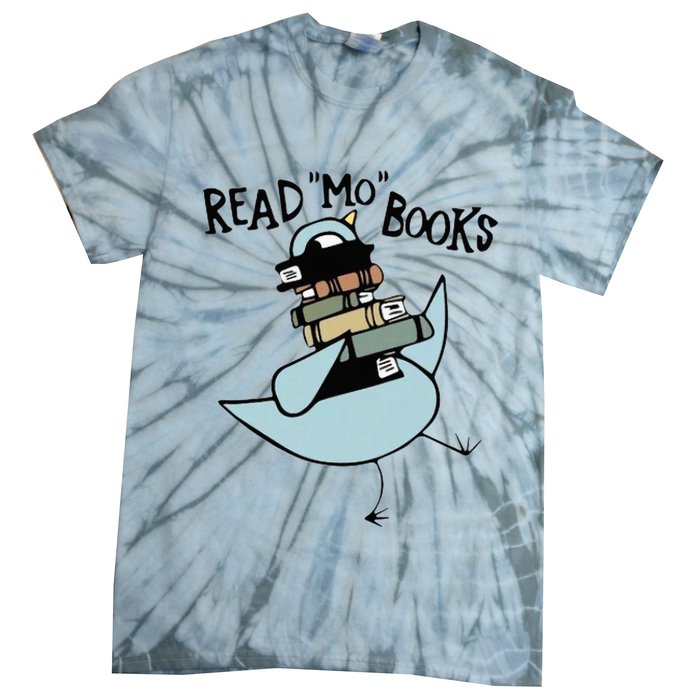 Read Mo Books Pigeon Library Reading Books Reader 2024 Tie-Dye T-Shirt