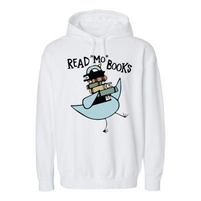 Read Mo Books Pigeon Library Reading Books Reader 2024 Garment-Dyed Fleece Hoodie