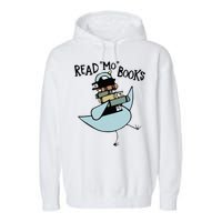 Read Mo Books Pigeon Library Reading Books Reader 2024 Garment-Dyed Fleece Hoodie