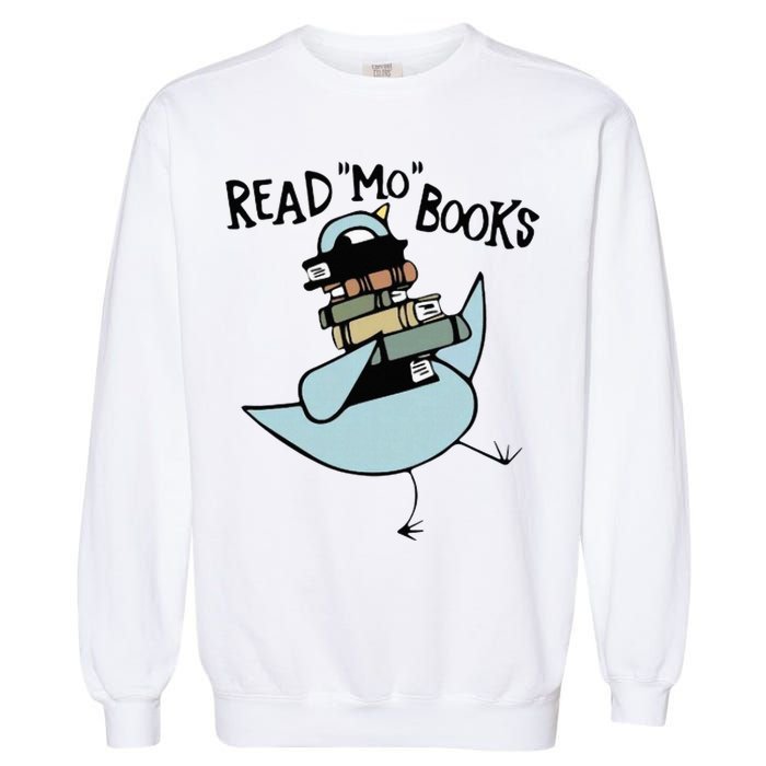 Read Mo Books Pigeon Library Reading Books Reader 2024 Garment-Dyed Sweatshirt