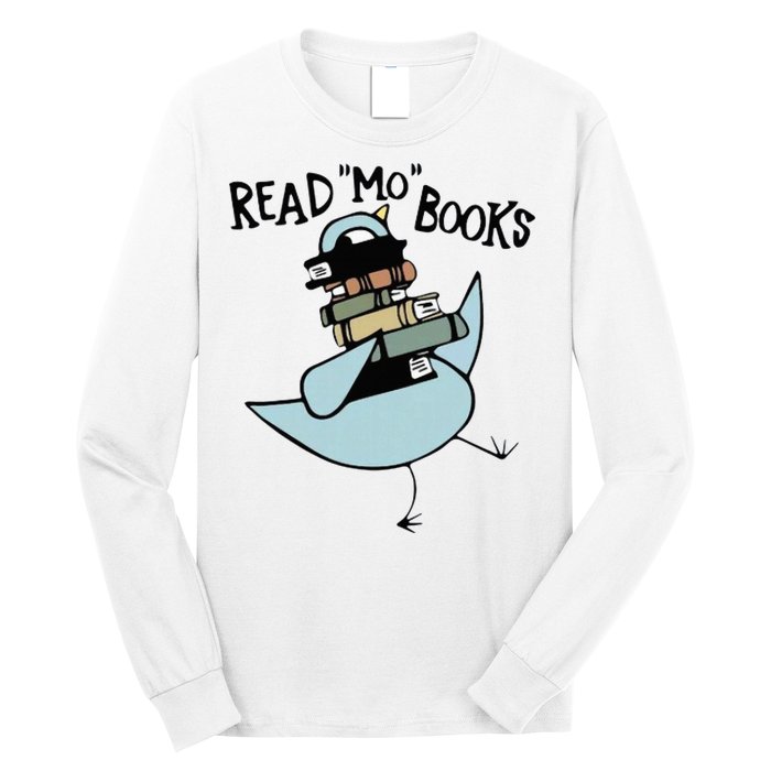 Read Mo Books Pigeon Library Reading Books Reader 2024 Long Sleeve Shirt