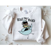 Read Mo Books Pigeon Library Reading Books Reader 2024 Sweatshirt