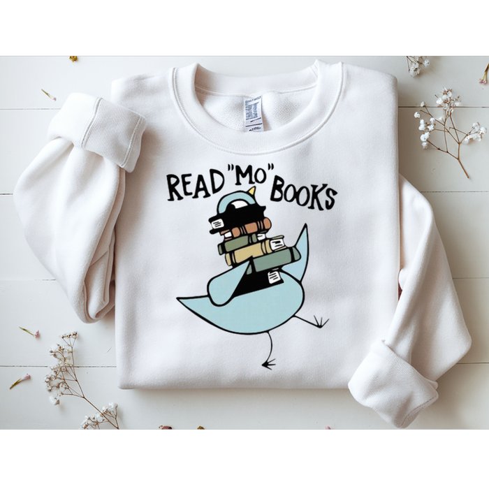 Read Mo Books Pigeon Library Reading Books Reader 2024 Sweatshirt