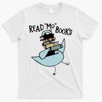 Read Mo Books Pigeon Library Reading Books Reader 2024 T-Shirt