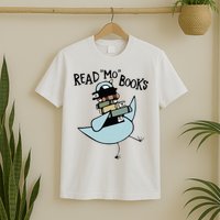Read Mo Books Pigeon Library Reading Books Reader 2024 T-Shirt