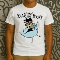 Read Mo Books Pigeon Library Reading Books Reader 2024 T-Shirt