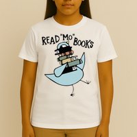Read Mo Books Pigeon Library Reading Books Reader 2024 T-Shirt