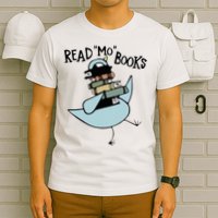 Read Mo Books Pigeon Library Reading Books Reader 2024 T-Shirt