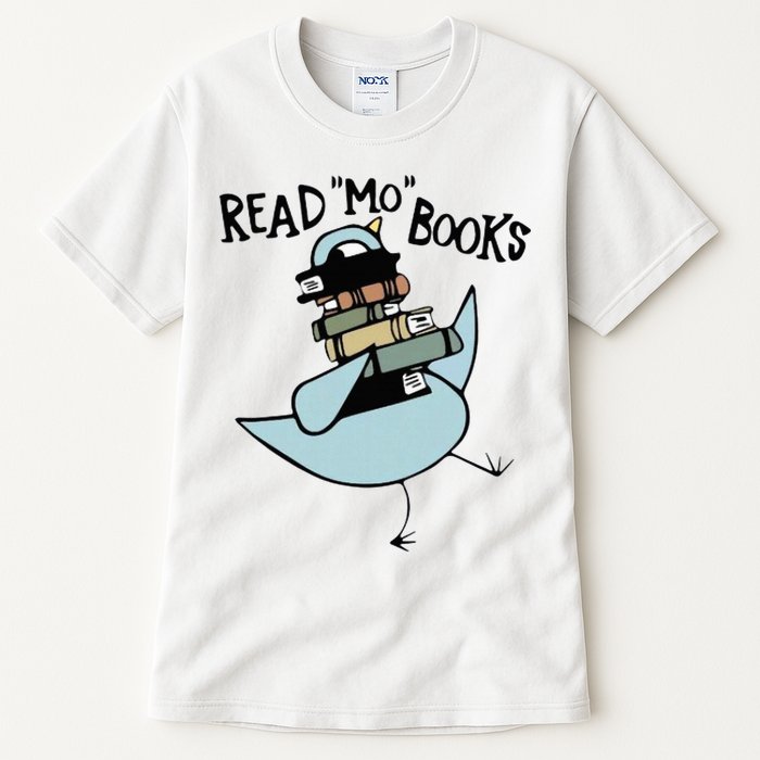 Read Mo Books Pigeon Library Reading Books Reader 2024 Tall T-Shirt