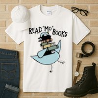 Read Mo Books Pigeon Library Reading Books Reader 2024 Tall T-Shirt