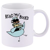Read Mo Books Pigeon Library Reading Books Reader 2024 11oz C Handle Ceramic Mug