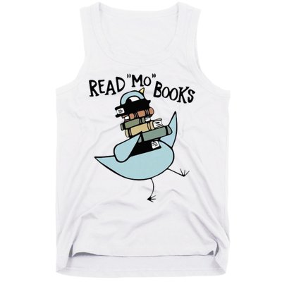 Read Mo Books Pigeon Library Reading Books Reader 2024 Tank Top