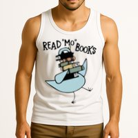 Read Mo Books Pigeon Library Reading Books Reader 2024 Tank Top