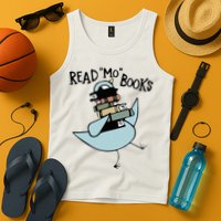 Read Mo Books Pigeon Library Reading Books Reader 2024 Tank Top