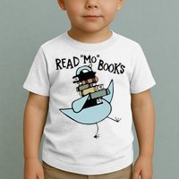 Read Mo Books Pigeon Library Reading Books Reader 2024 Toddler T-Shirt