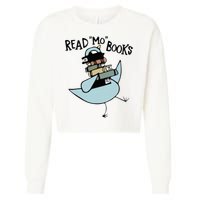 Read Mo Books Pigeon Library Reading Books Reader 2024 Cropped Pullover Crew