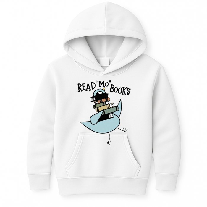Read Mo Books Pigeon Library Reading Books Reader 2024 Kids Hoodie