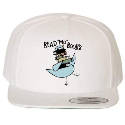 Read Mo Books Pigeon Library Reading Books Reader 2024 Wool Snapback Cap