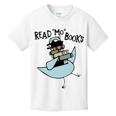 Read Mo Books Pigeon Library Reading Books Reader 2024 Kids T-Shirt