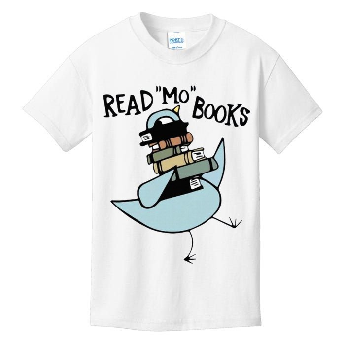 Read Mo Books Pigeon Library Reading Books Reader 2024 Kids T-Shirt