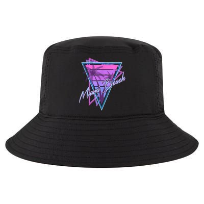 Retro Miami Beach Vintage 80s Beach Souvenir Cool Comfort Performance Bucket Hat