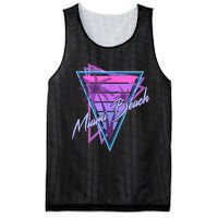 Retro Miami Beach Vintage 80s Beach Souvenir Mesh Reversible Basketball Jersey Tank