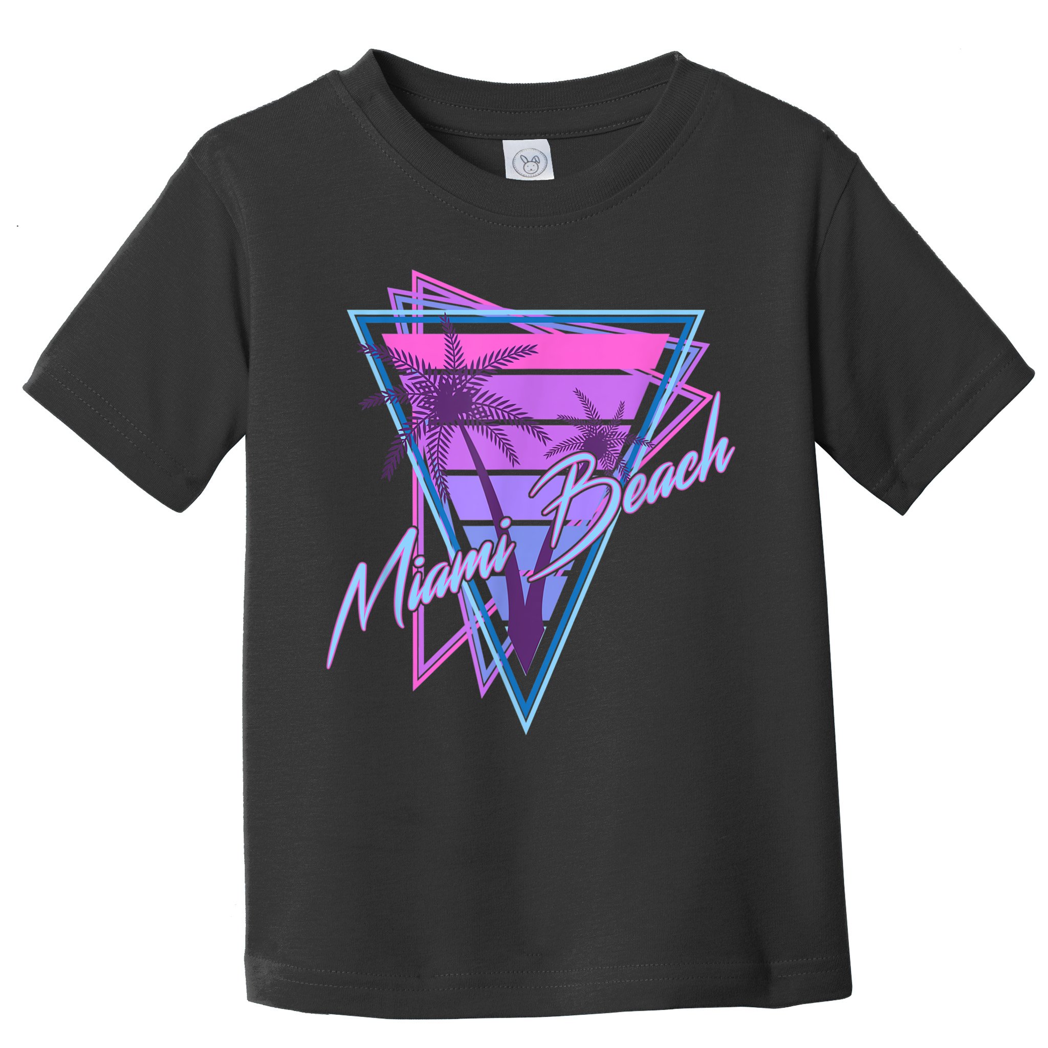 Retro Miami Beach Vintage 80s Beach Souvenir Toddler T-Shirt