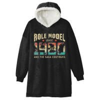 Role Model Born 1980 And The Saga Continues Birthday Hooded Wearable Blanket