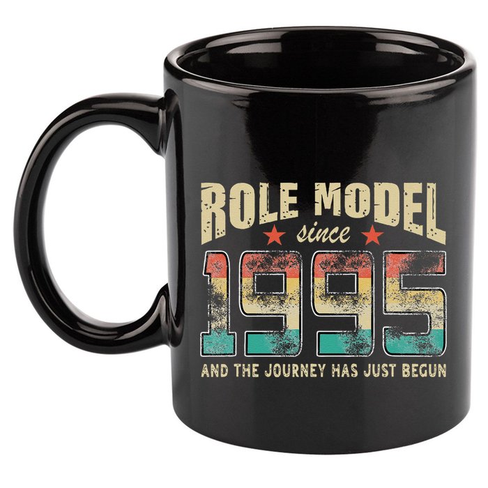 Role Model Born 1995 And The Journey Has Just Begun Birthday 11oz C Handle Ceramic Mug