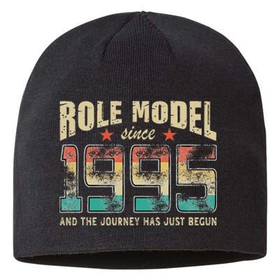 Role Model Born 1995 And The Journey Has Just Begun Birthday Sustainable Beanie