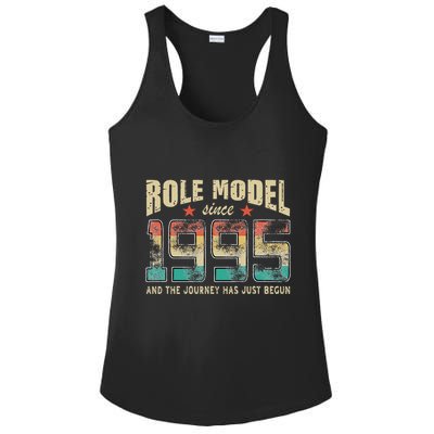 Role Model Born 1995 And The Journey Has Just Begun Birthday Ladies PosiCharge Competitor Racerback Tank