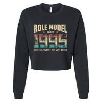 Role Model Born 1995 And The Journey Has Just Begun Birthday Cropped Pullover Crew