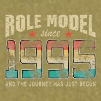 Role Model Born 1995 And The Journey Has Just Begun Birthday Garment-Dyed Women's Muscle Tee