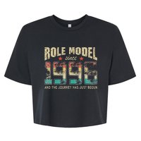 Role Model Born 1996 And The Journey Has Just Begun Birthday Bella+Canvas Jersey Crop Tee