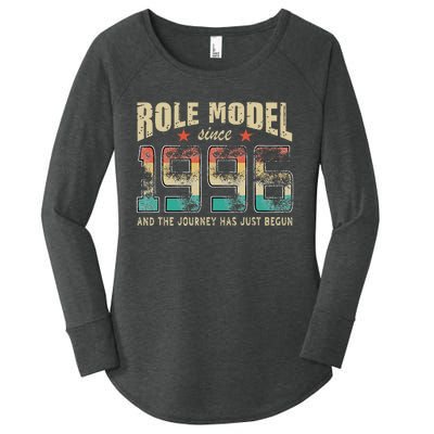 Role Model Born 1996 And The Journey Has Just Begun Birthday Women's Perfect Tri Tunic Long Sleeve Shirt