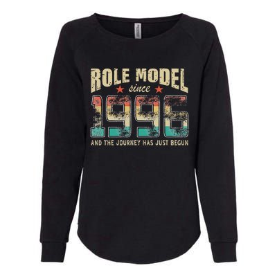 Role Model Born 1996 And The Journey Has Just Begun Birthday Womens California Wash Sweatshirt