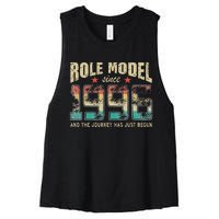 Role Model Born 1996 And The Journey Has Just Begun Birthday Women's Racerback Cropped Tank