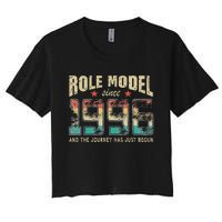 Role Model Born 1996 And The Journey Has Just Begun Birthday Women's Crop Top Tee