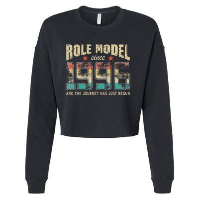 Role Model Born 1996 And The Journey Has Just Begun Birthday Cropped Pullover Crew