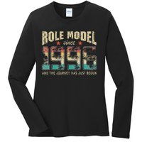 Role Model Born 1996 And The Journey Has Just Begun Birthday Ladies Long Sleeve Shirt