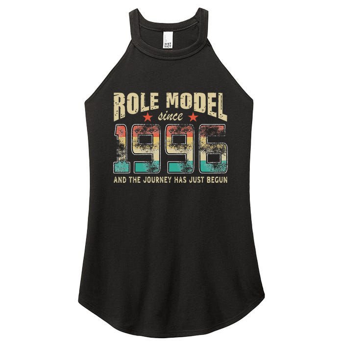 Role Model Born 1996 And The Journey Has Just Begun Birthday Women's Perfect Tri Rocker Tank