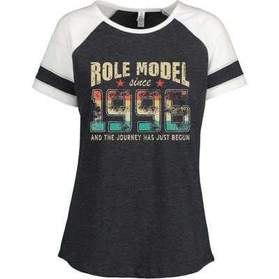 Role Model Born 1996 And The Journey Has Just Begun Birthday Enza Ladies Jersey Colorblock Tee