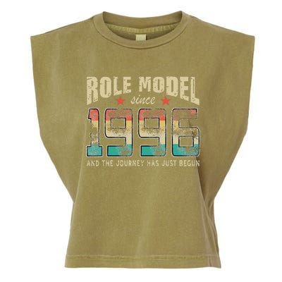 Role Model Born 1996 And The Journey Has Just Begun Birthday Garment-Dyed Women's Muscle Tee