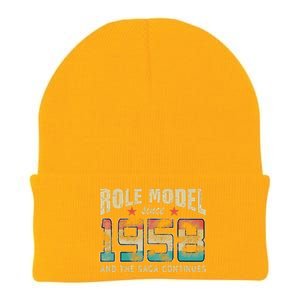 Role Model Born 1958 And The Saga Continues Birthday Knit Cap Winter Beanie