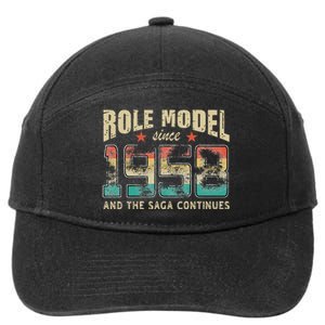 Role Model Born 1958 And The Saga Continues Birthday 7-Panel Snapback Hat