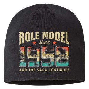 Role Model Born 1958 And The Saga Continues Birthday Sustainable Beanie